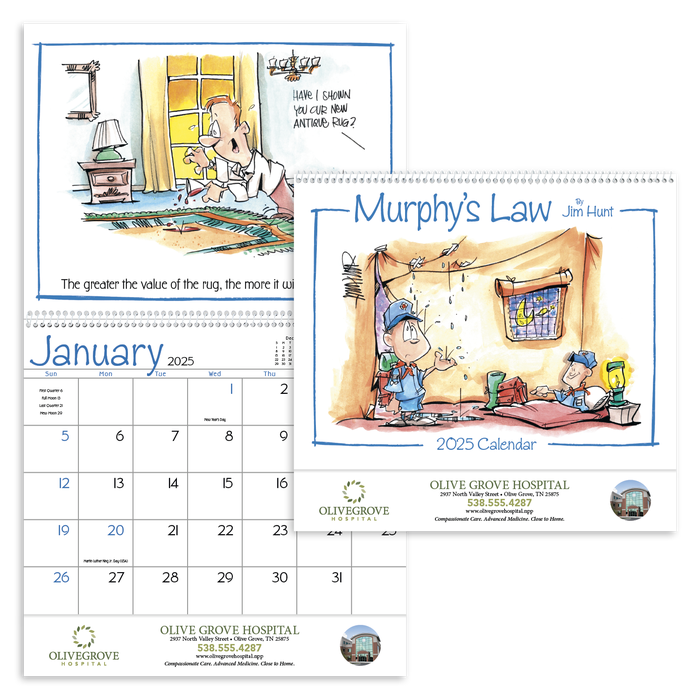 Murphy's Law 2026 Personalized Wall Calendars