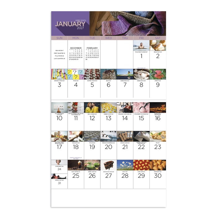 National Day Wall Calendar - 2027