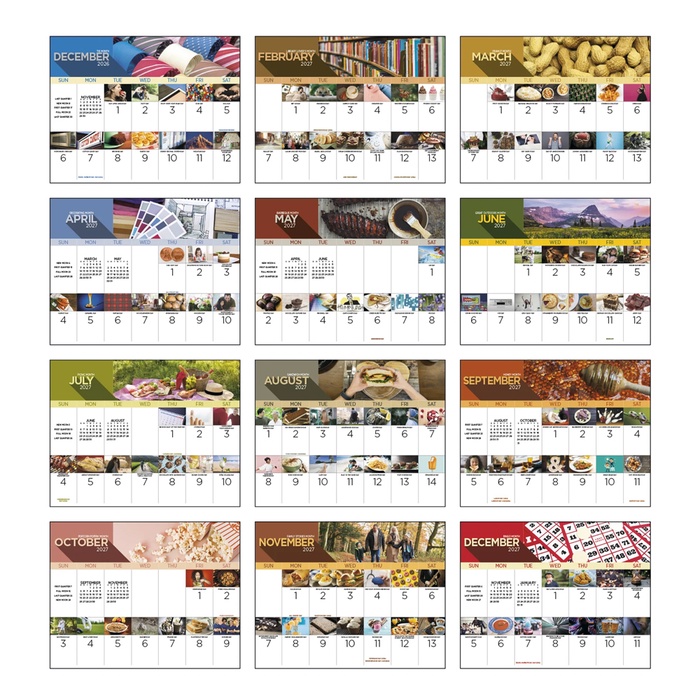 National Day Wall Calendar - 2027
