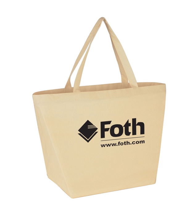 Budget Shopper Tote Bag with Logo