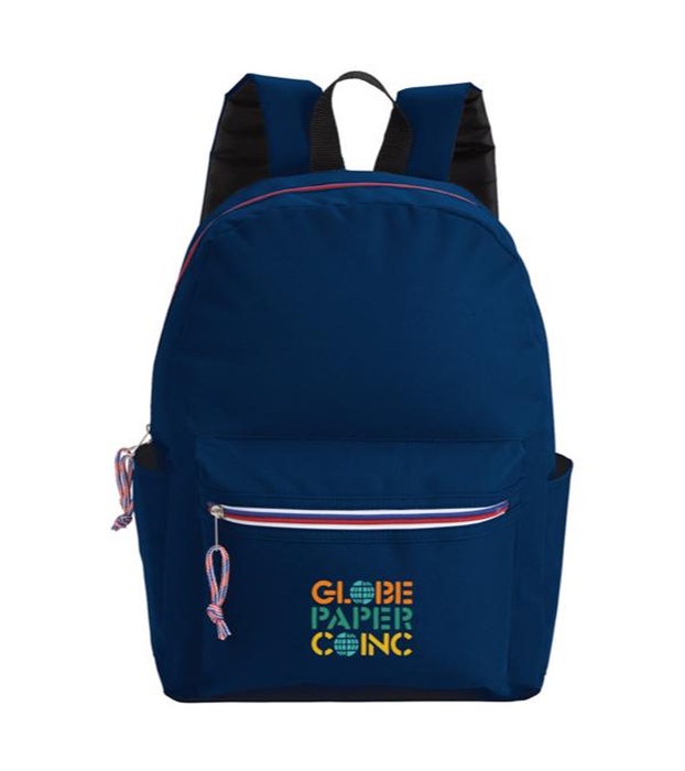 Tri-Color Zipper Backpack