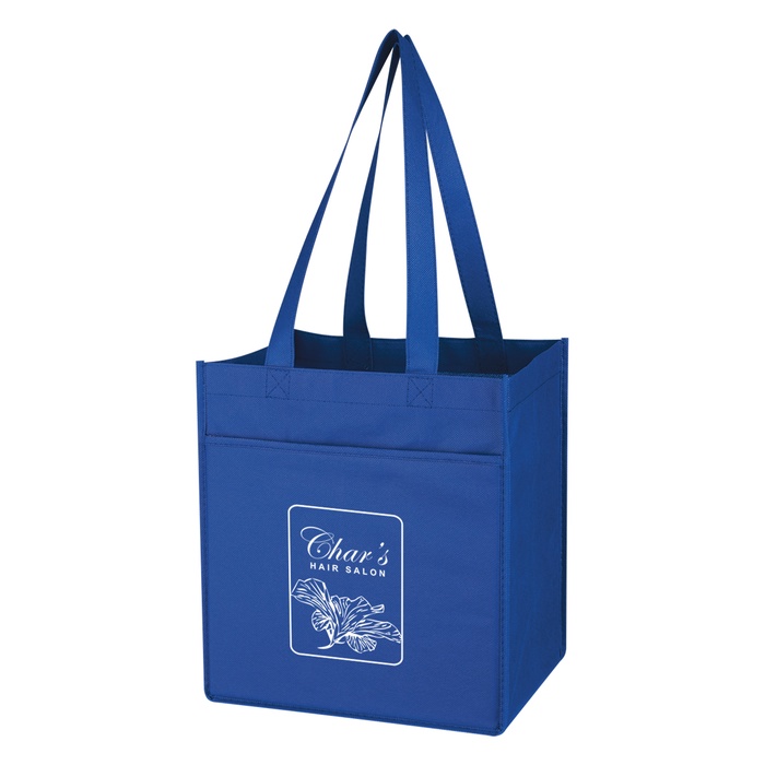 Non-Woven 6 Bottle Personalized Wine Tote Bag
