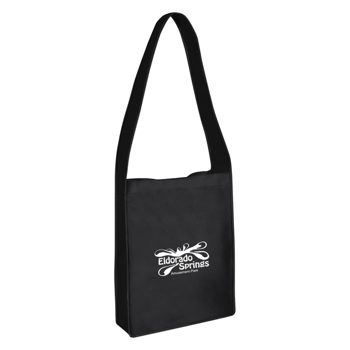 Non-Woven Messenger Tote Bag with Hook & Loop Closure