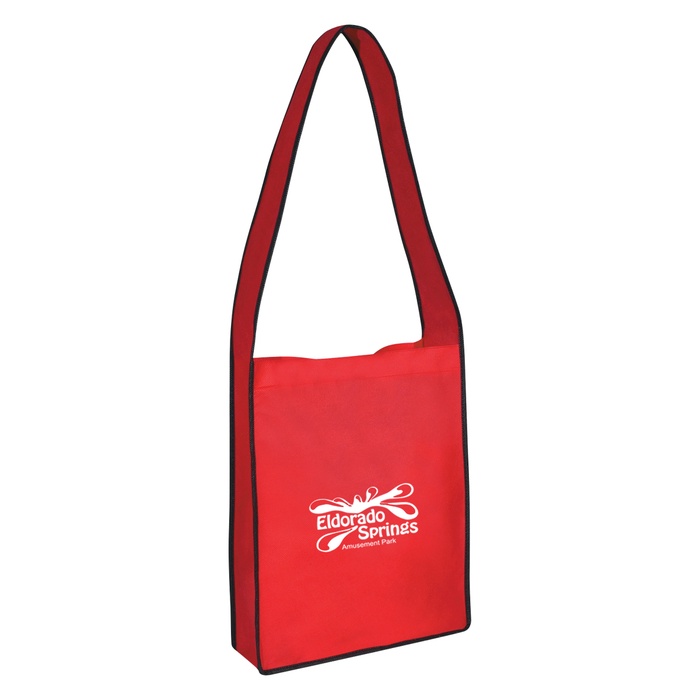 Non-Woven Messenger Tote Bag with Hook & Loop Closure