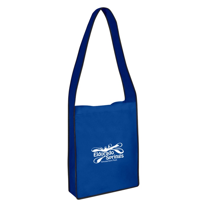 Non-Woven Messenger Tote Bag with Hook & Loop Closure
