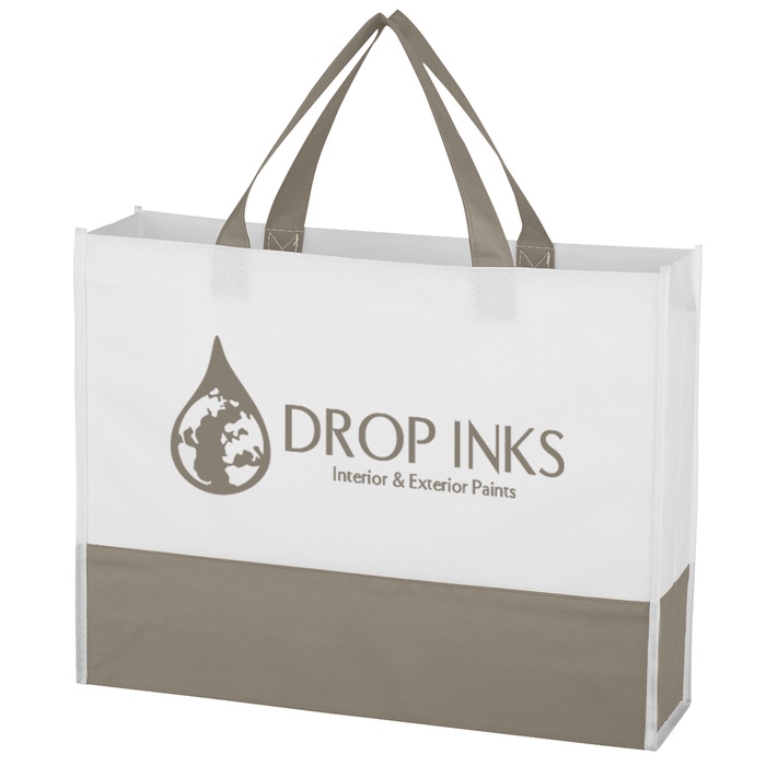 Non-Woven Prism Tote Bag with Custom Printing