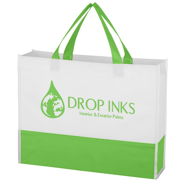 Non-Woven Prism Tote Bag with Custom Printing