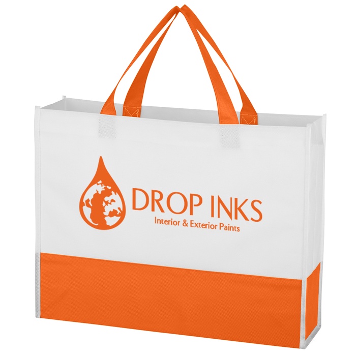 Non-Woven Prism Tote Bag with Custom Printing