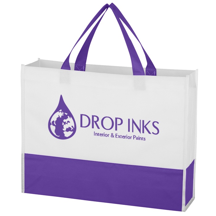 Non-Woven Prism Tote Bag with Custom Printing