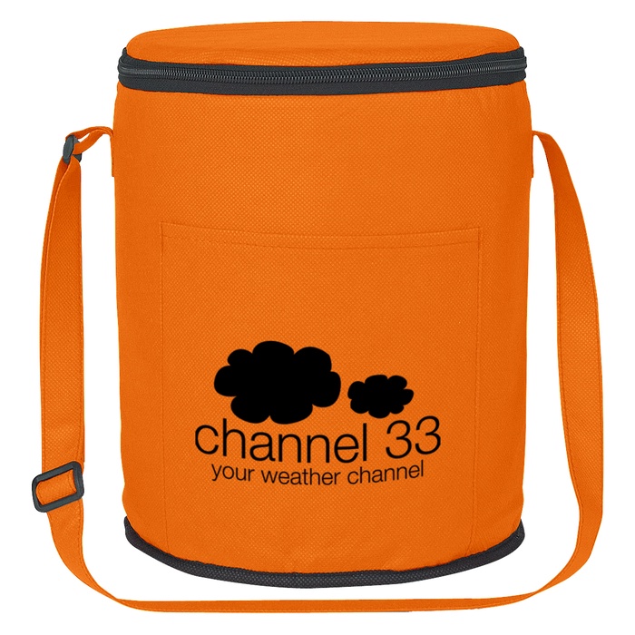Imprinted Non-Woven Round Cooler Bags
