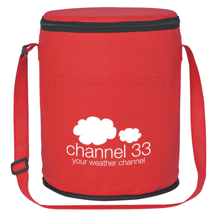 Imprinted Non-Woven Round Cooler Bags