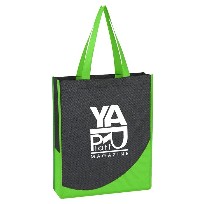 Non-Woven Custom Tote with Accent Trim