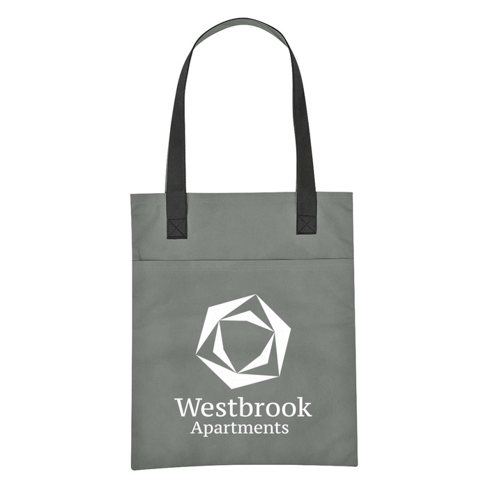 Custom Non-Woven Turnabout Brochure Tote Bags