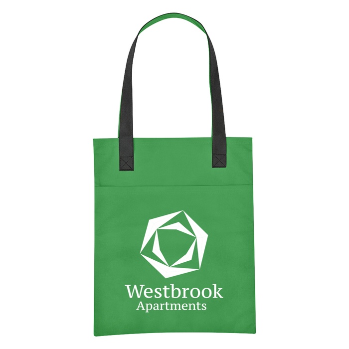 Custom Non-Woven Turnabout Brochure Tote Bags