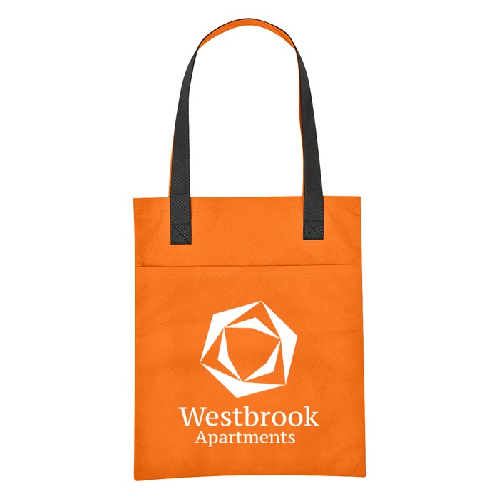 Custom Non-Woven Turnabout Brochure Tote Bags