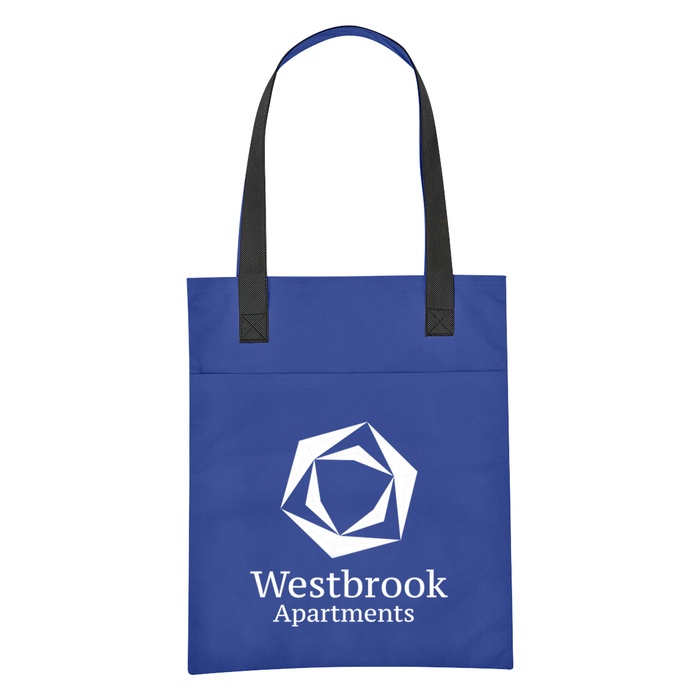 Custom Non-Woven Turnabout Brochure Tote Bags