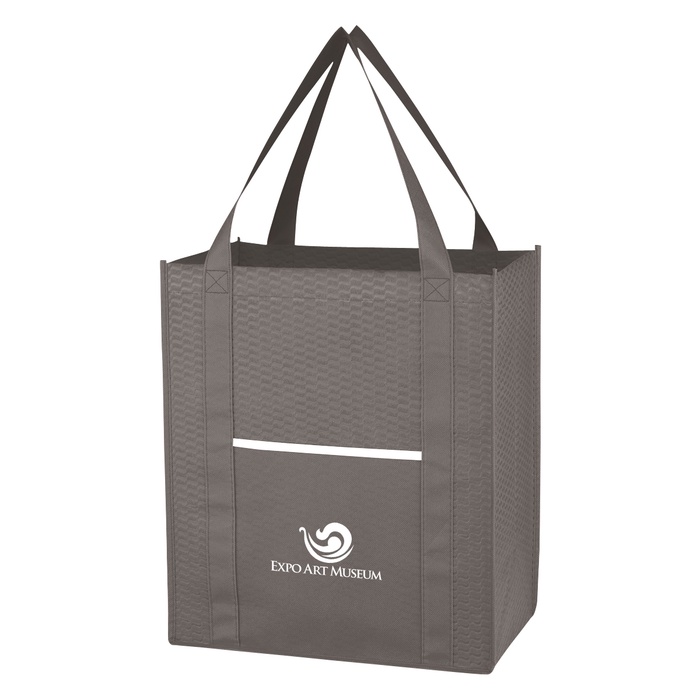 Non-Woven Wave Custom Shopper Tote Bags