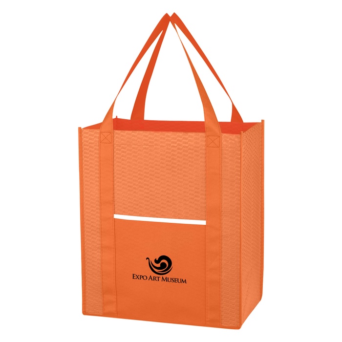 Non-Woven Wave Custom Shopper Tote Bags