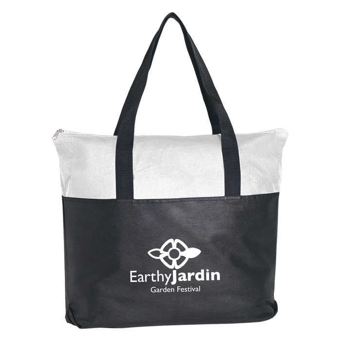 Non-Woven Zippered Tote Bags with Personalization