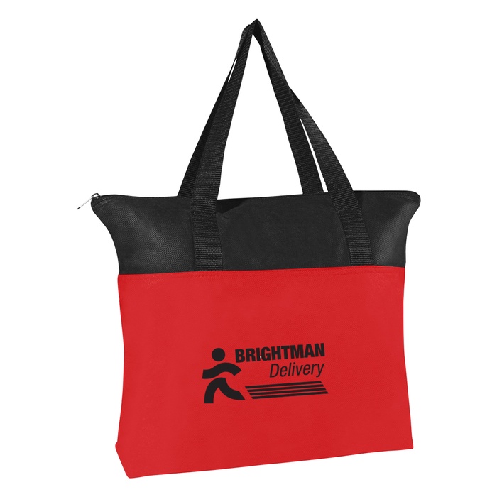 Non-Woven Custom Zippered Totes