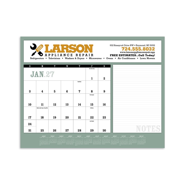 Notes Desk Pad - 2027