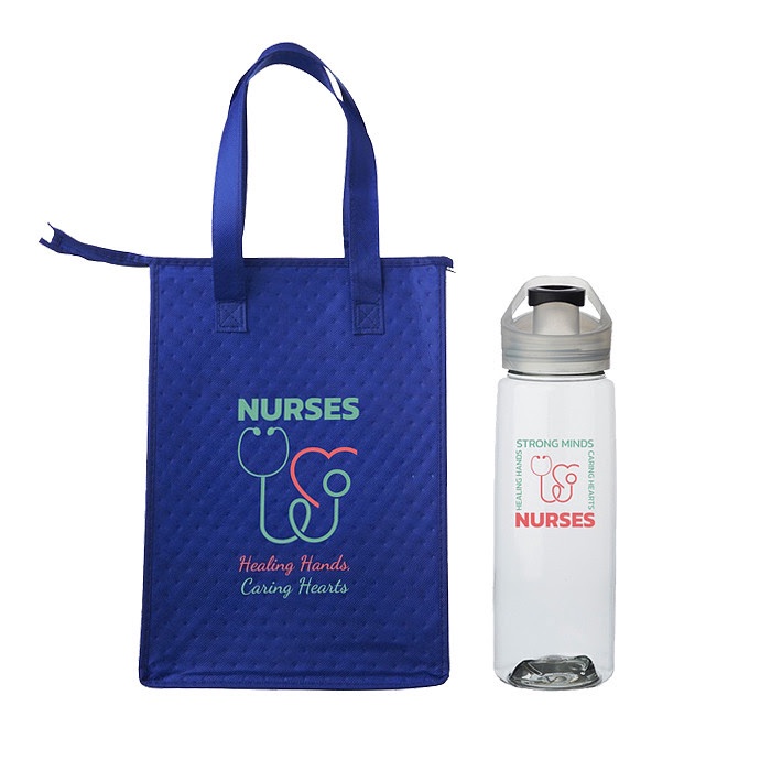Nurses Lunch Cooler & Water Bottle Gift Set