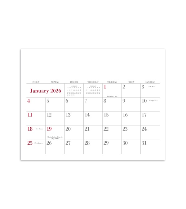 Custom Photo Calendar with Banner Ad (Matte Paper)