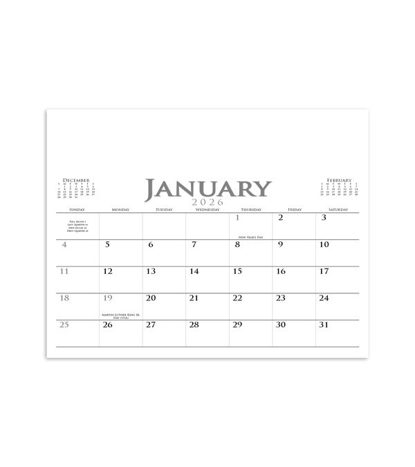 Custom Photo Wall Calendar With Banner Ad (Glossy Paper)