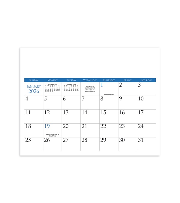 Custom Photo Calendar with Banner Ad and Line (Matte Paper)