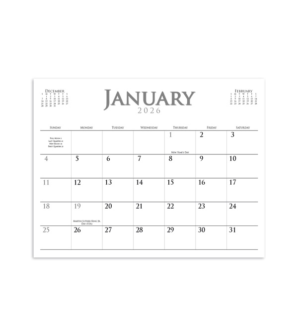 Custom Photo Wall Calendar (Glossy Paper)