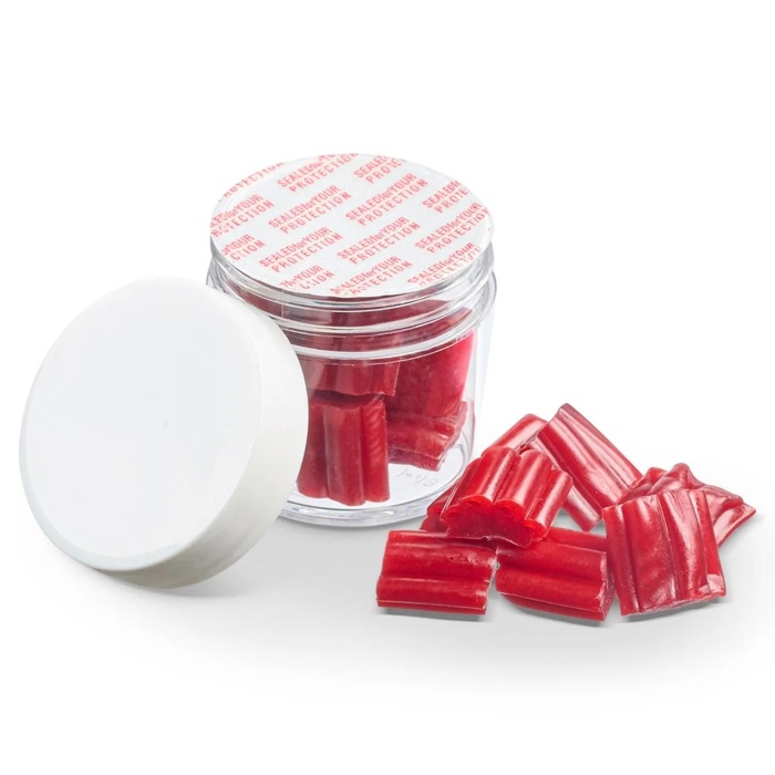 1 oz. Jar of mini Strawberry Licorice Bites