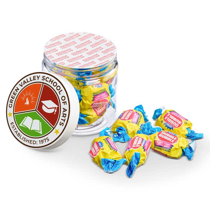 4 oz Jar of Individually Wrapped Bubble Gum