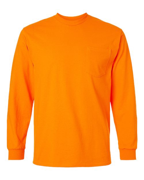 Gildan Unisex Ultra Cotton® Long Sleeve Pocket T-Shirt