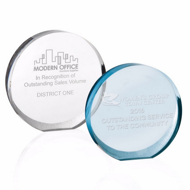 Personalized Orbit Glass Award