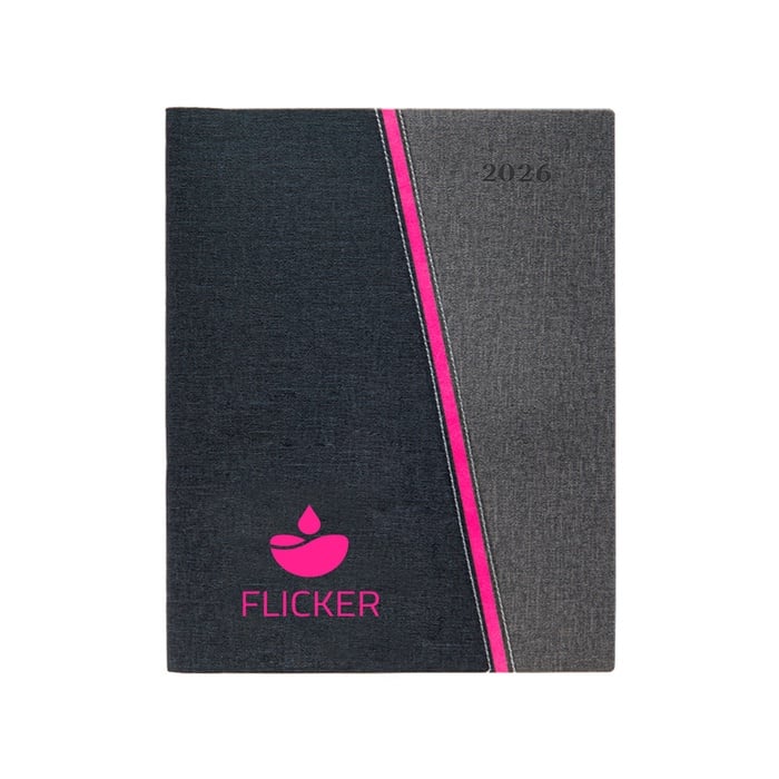 Orebro 40 Page Manager Date Log with Colored Edge Pages