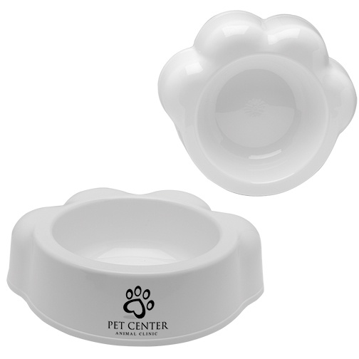 Personalized Paw Shaped Pet Bowls