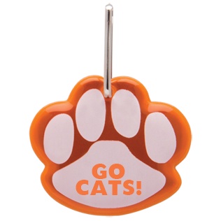 Paw Shaped Reflective Logo Collar Tags