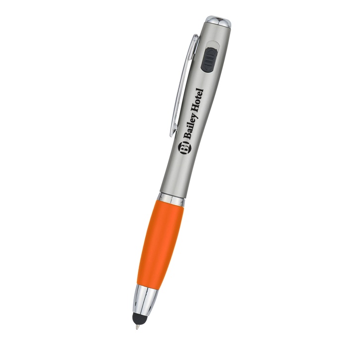 Custom Pen With LED Light And Stylus