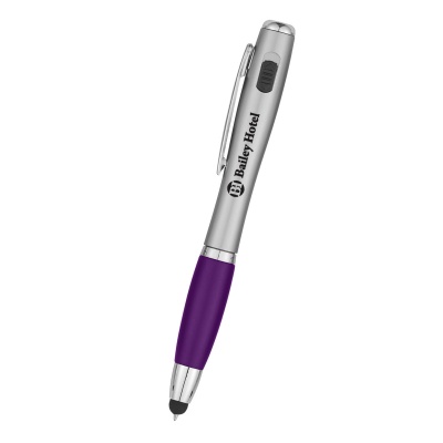Custom Pen With LED Light And Stylus