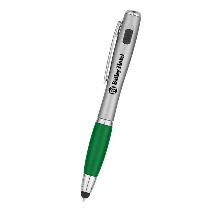 Custom Pen With LED Light And Stylus