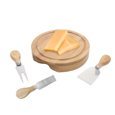 Personalized 3-Piece Bamboo Cheese Server Kit