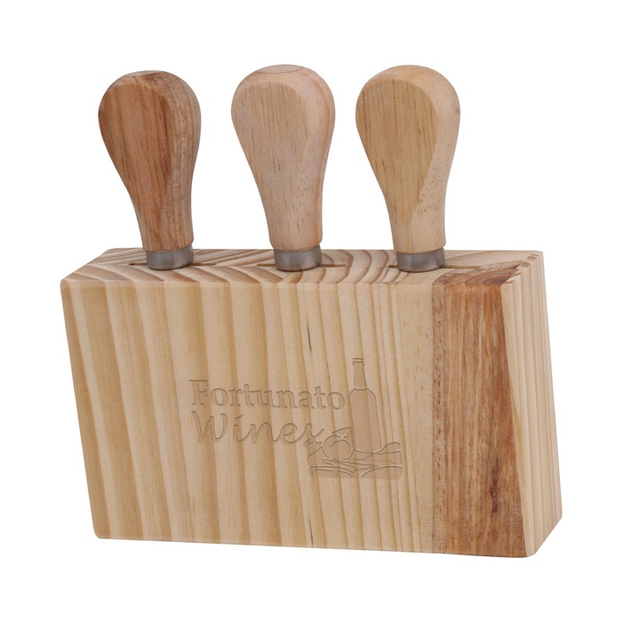 Personalized 3-Piece Cheese Cutlery Set