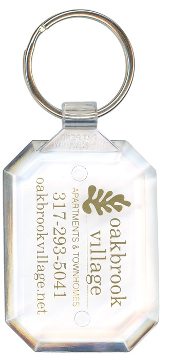 Personalized Gem Cut Keytags