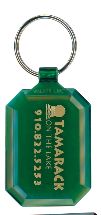 Personalized Gem Cut Keytags