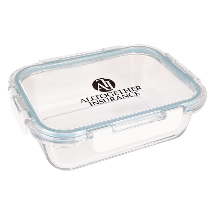 Personalized Square Glass Food Containers