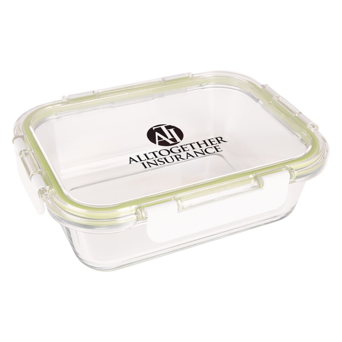 Personalized Square Glass Food Containers