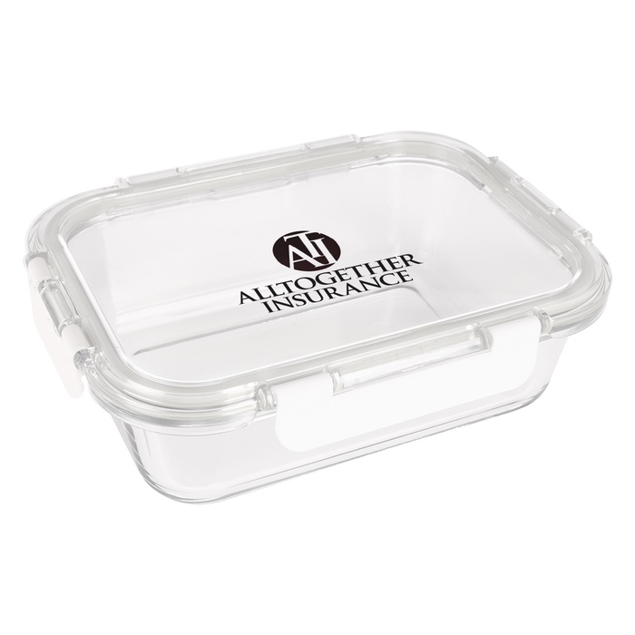 Personalized Square Glass Food Containers