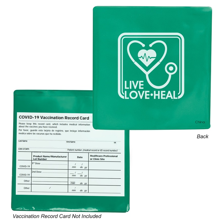 Personalized Vaccination Card Holders