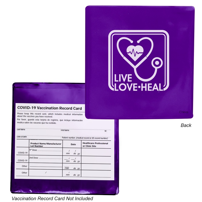 Personalized Vaccination Card Holders