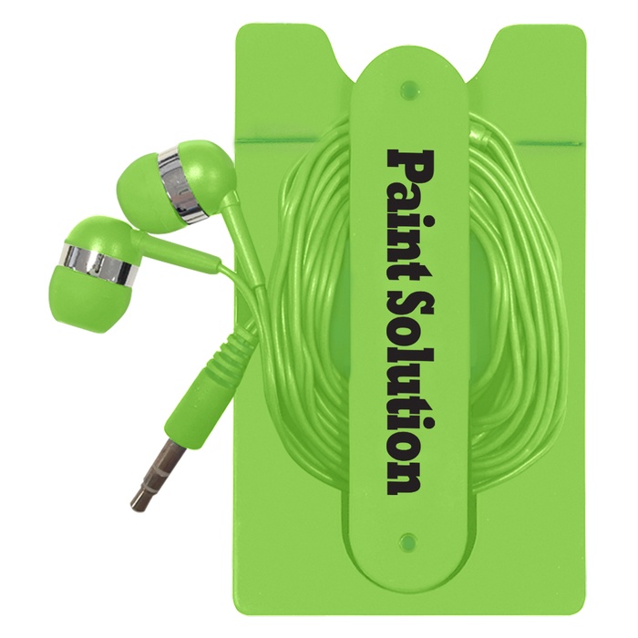 Personalized Phone Wallet with Ear Buds